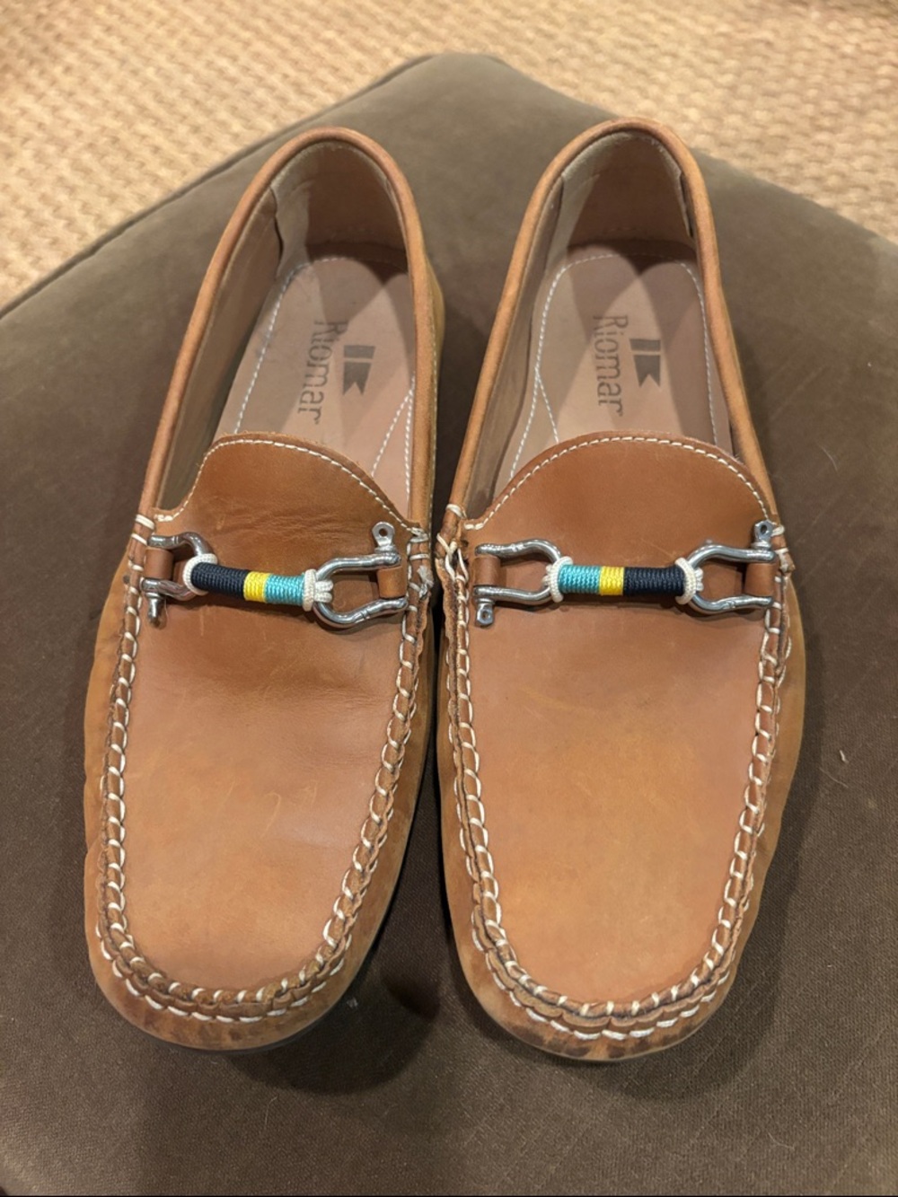 Riomar Tan Waterman Men’s 9.5 driving Moccasin color bit